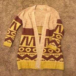 Long Aztec cardigan